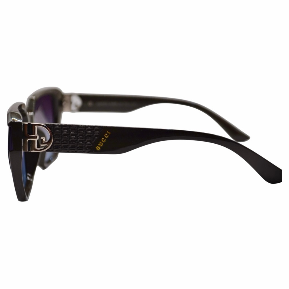 Gucci Women’s Polarized Sunglasses | Black Frames | Violet Pink Gradient Lens - Picture 5 of 12
